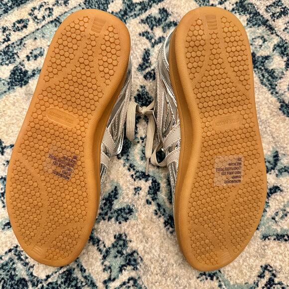 STEVE MADDEN NEW Silver Tennis Shoes Sneakers – Size 8 - Picture 7 of 8